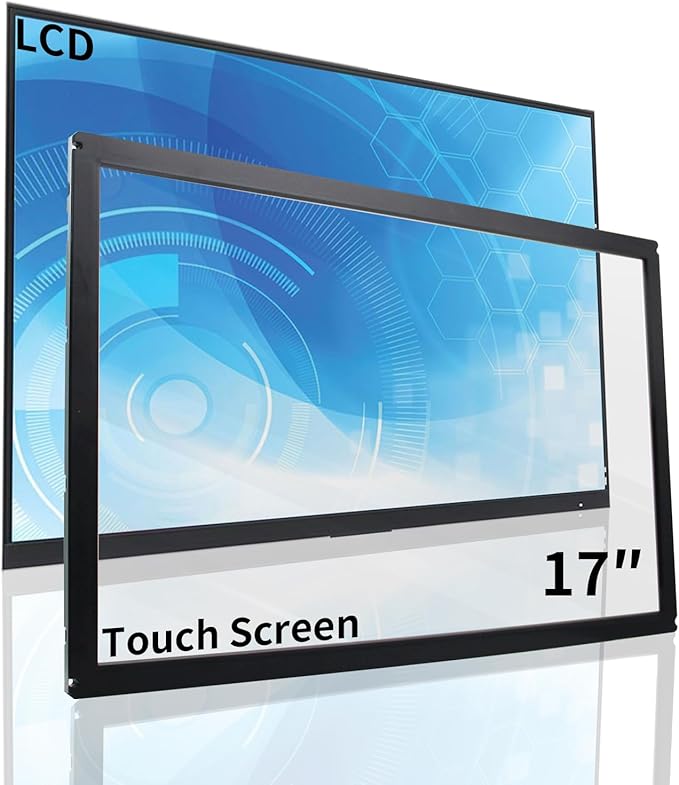 17 Inch Infrared Touch Screen Panel Multi Points IR Touch Screen with Tempered Glass for Kiosks and Monitoring