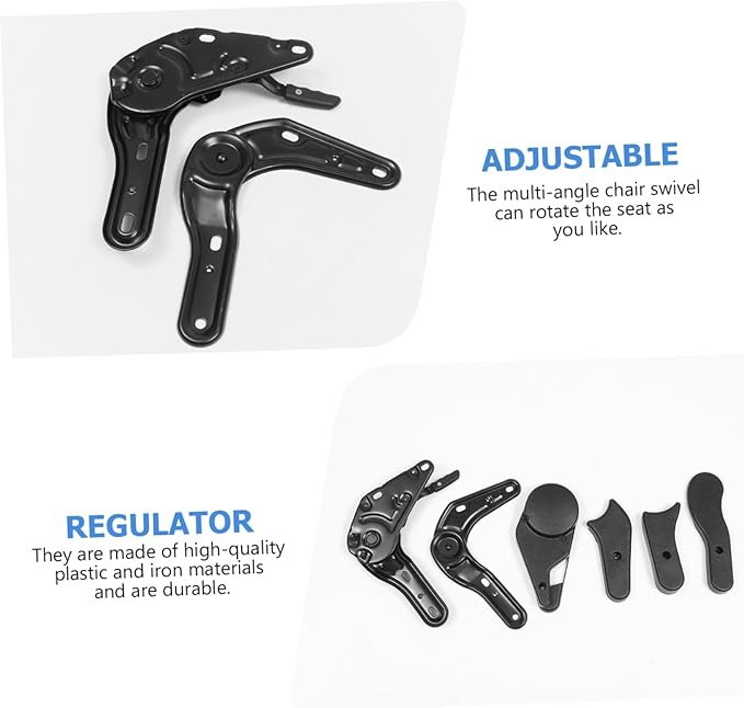 Plastic Chair Regulators 6 Pack Multi Angle Adjusters for Computer Chairs