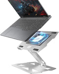 IMMOENUC Laptop Cooling Stand with Peltier Cooler Adjustable Height &amp Angle Whisper-Quiet Aluminum Thermoelectric Cooler for 12-19 Inch Laptops MacBook/Dell/HP/Lenovo Fast Cooling Notebook