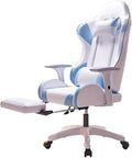 Gaming Chairs for Adults Height Adjustable Office Chair Computer Chair with Footrest for Play Work Study 360°Swivel Seat