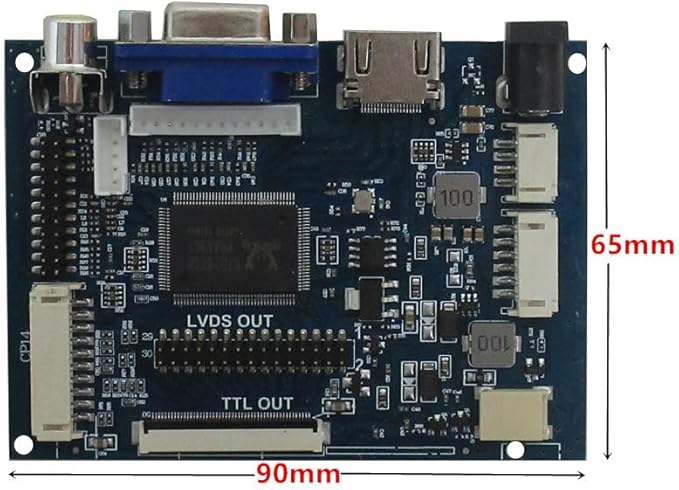 7-Inch 1024x600 Portable LCD Display Screen Kit with HDMI/VGA/AV Inputs – DIY Monitor for PC Raspberry Pi Orange Pi Gaming Consoles Car &amp Industrial Use