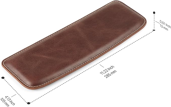 Londo Genuine Leather Keyboard Pad - Premium Ergonomic Support for Comfortable Typing at Work and Home