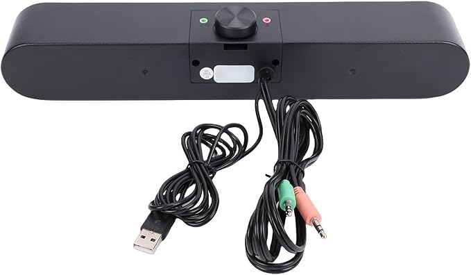 SUNGOOYUE Desktop Speaker PC Soundbar Compact Computer Speaker 3.5mm USB Sound Input with Bass Technology for Laptop Tablet Phone Smart Devices