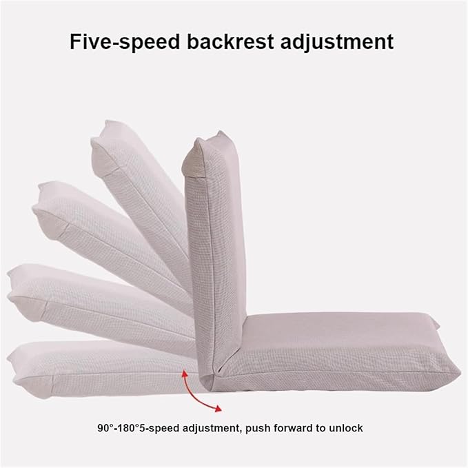 Floor air with 5 Adjustable Position Gaming Floor Seat for Living Room Floor air with Backrest Lazy Sofa air for Balcony Reading Bedroom Study RoomYellow