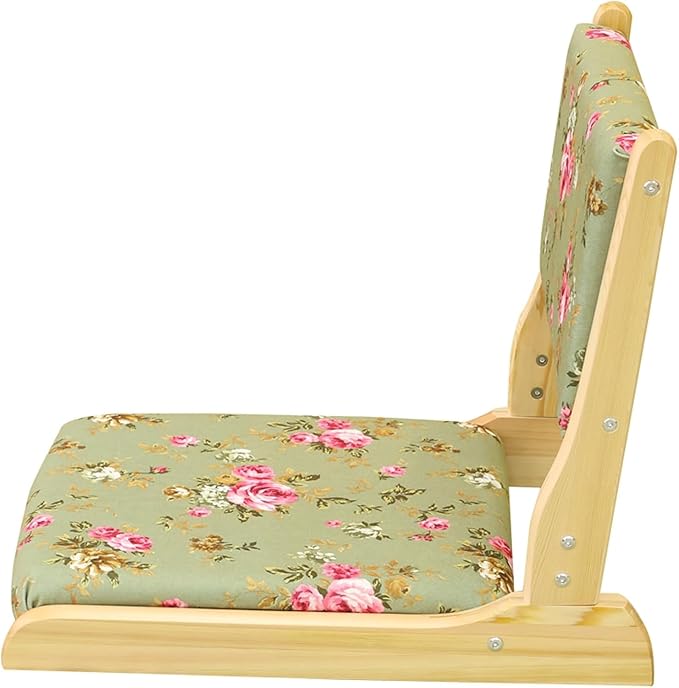 ELEFOCUS Tatami Floor ChairFloor SeatingFloors Chair with Back SupportFloors Meditation Chairs with Back Support(Style C)