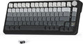 ATTACK SHARK X85 Pro Wireless Mechanical Gaming Keyboard with TFT Screen &amp Knob Hot-Swappable BT5.1/2.4Ghz/USB-C RGB Backlit Gasket Mount Gradient Side-Print PBT Keycaps for Win/PC/MAC-Moon Night