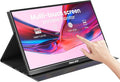 Portable Monitor Touch Screen 15.6'' 1080P USB-C HDMI Computer Display HDR IPS Eye Care Screen 100% sRGB with Smart Cover Dual Speakers for Laptop PC Mac Phone PS4/5 Xbox Switch