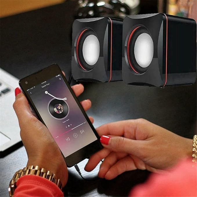 Portable Computer Speakers USB Powered Desktop Mini Speaker Bass Sound Music Player System Wired Small Speaker
