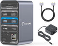 TobenONE 16-in-1 MacBook Docking Station with 100W Power Adapter Dual HDMI 7 USB Gigabit RJ45 SD&ampMicro SD PD 3.0 Mac Docking Station for Creative Professionals &amp Home Working