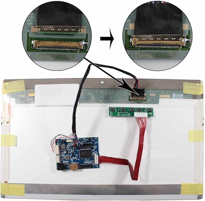 VSDISPLAY LCD Controller Board Work for 14 15.6 1366x768 b140xw03 v.0 N156B6 LP156WH4 TL B156XW02 LP140WH1 LP140WH3 TL LTN140AT02 LTN140AT07 B156XW04 B156XTN02.1 40Pin LVDS LCD Screen