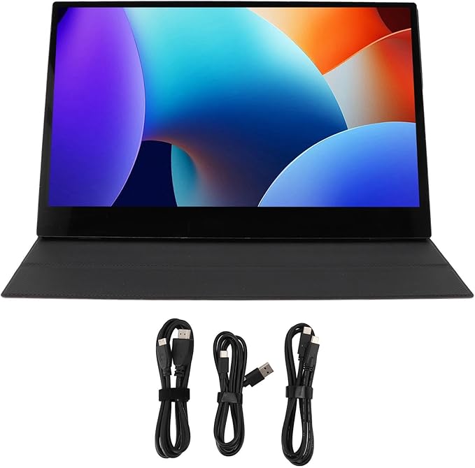 Bewinner 16:9 External Touch Screen Display for Meetings and Office Games Plug and Play USB Portable Monitor Wide Compatibility