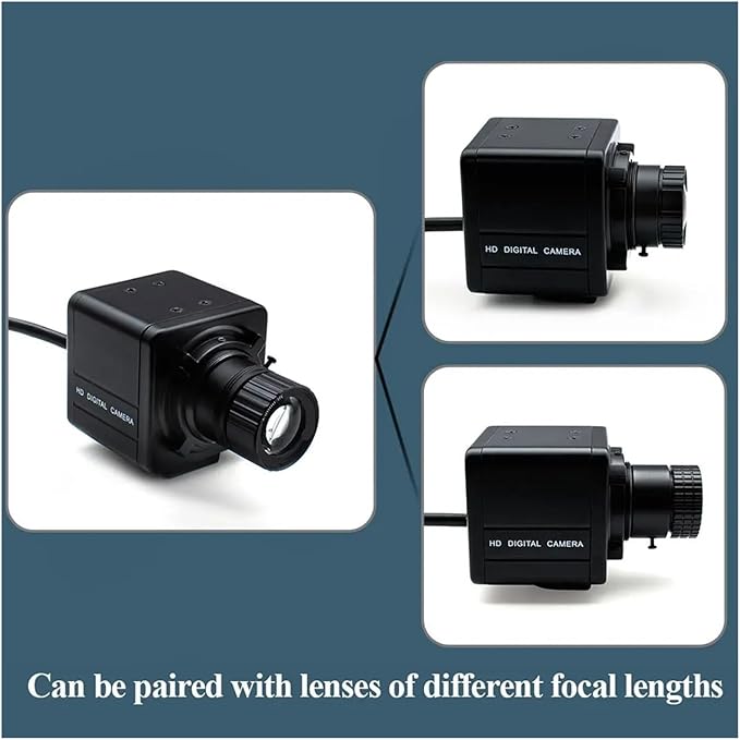 Mini Camera 8MP CMOS Security POE H265 with 25mm Fixed CS Lens P2P IP POE48V Industrial Camera