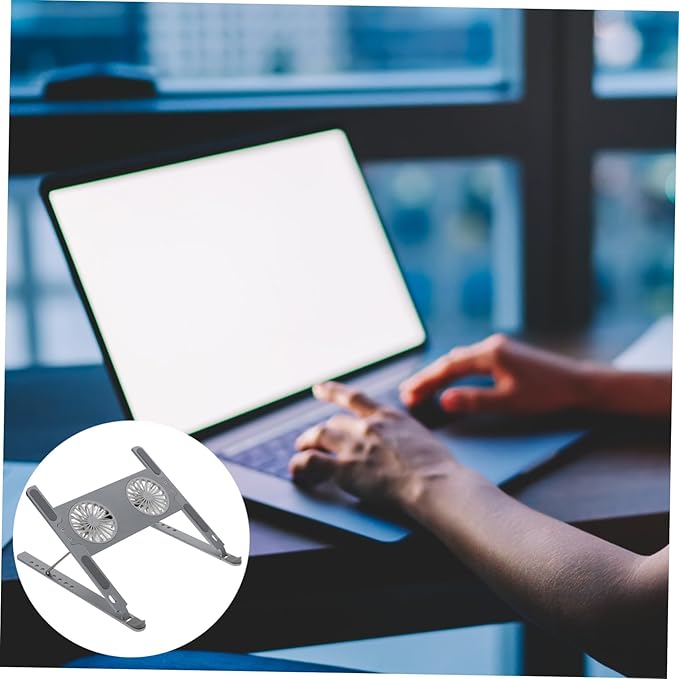 Gadpiparty Gaming Laptop Cooler Cooling Pad Led Quiet Design Angle Stand Cervical and Lumbar Support