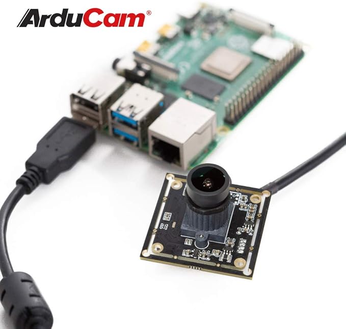 Arducam 1080P Low Light WDR USB Camera Module for Computer 2MP 1/2.8” CMOS IMX291 100 Degree Wide Angle Mini UVC Webcam Board with Microphone 3.3ft/1m Cable for Windows Linux Mac OS