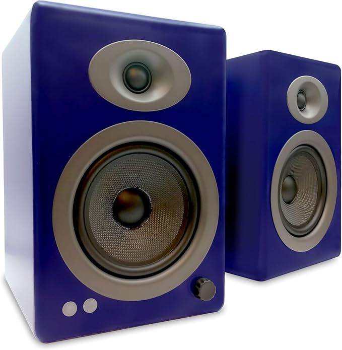 Audioengine A5+ Wireless Bluetooth Bookshelf Speakers - Premium 150W Stereo Speakers for Music Gaming Turntables Home Theater Systems - Powerful Studio Monitors