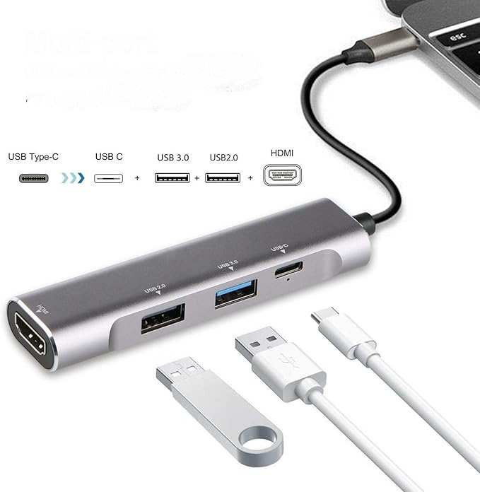 USB Type C USB Type-C to 4K HDMI 2 USB 3.0 PD Charging Hub Adapter for MacBook Pro Laptop