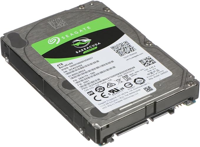 Seagate BarraCuda Mobile Hard Drive 4TB SATA 6Gb/s 128MB Cache 2.5-Inch 15mm (ST4000LM024)Mechanical Hard Disk