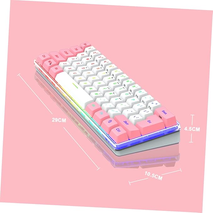 Compact Key RGB Mechanical Gaming Keyboard Keyboard Vibrant Backlight for Gamers and Efficient Workspaces and Design