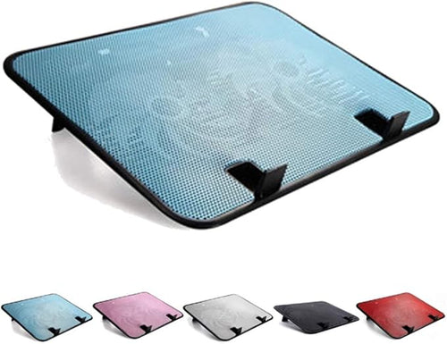 14 Inch Notebook Cooler Dual Fan USB External Laptop Cooling Pad Slim Stand High Speed Silent Metal Panel Fan (Color : A) (C)