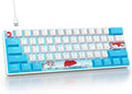 Fogruaden Wired 60% Percent Mechanical Keyboard RGB Gaming Keyboard 60 Percent Ultra-Compact 61Keys Mini Wired Keyboard with Red Switch for Win/Mac PC Gamer