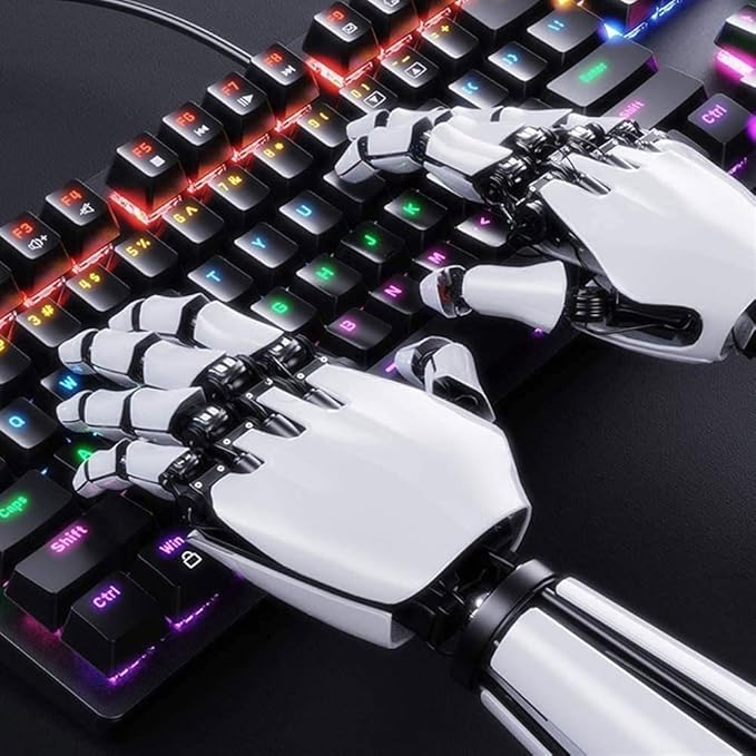 Mechanical Gaming Keyboard Wired Backlit Keyboard Anti-ghosting Gaming Keyboard Full Size Ergonomic Standard Keyboard for Desktop Computer PC (Black)