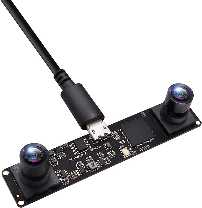 SVPRO 960P USB Stereo Camera Module for 3DVR Synchronized Dual LensUSB2.0 Driverless for WindowsLinuxAndroidMacOSCMOS OV9712 Webcam Board for Person Count &amp Biometric Retina &amp 3D Printe