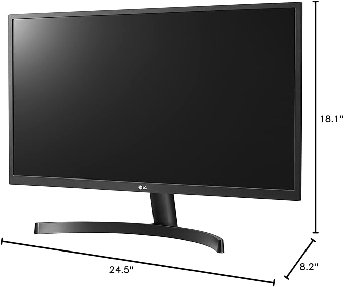 LG 27UK500-B Monitor 27” Ultrafine (3840 x 2160) IPS Display AMD FreeSync Technology sRGB 98% Color Gamut HDR 10 OnScreen Control Wall Mountable - Black