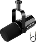 FDUCE XLR Dynamic Microphone for Vocal Recording Podcasting Gaming Live Streaming&ampBroadcasting All Metal Cardioid Mic Voice-Isolating Technology SL40X