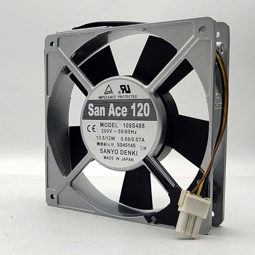 DEMICRATE SANYO 109S488 200V 0.07/0.08A 12025 12CM Aluminum Frame Cooling Fan