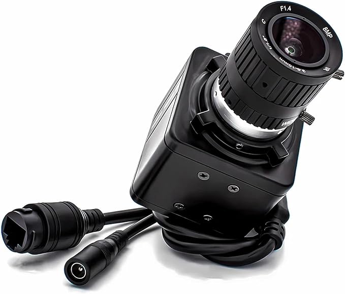 4K IP Camera 8MP 25FPS CMOS IMX415 POE48V CS Mount 3 10mm 5 50mm Varifocal Zoom Lens Industrial Webcam