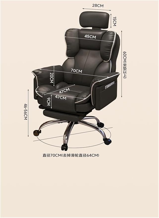 Computer Chair Lounges Computer Office Chair Mobile Gaming Theater Dining Chair Home Swivel Salon Furniture(A)