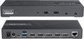 WAVLINK DisplayLink Docking Station Triple Monitor 4K@60Hz for 3 Monitors 100W Charging for Thunderbolt 5/4/3 USB C M1-M5 Mac/MacBook Neo/Windows- 3 HDMI 2 DP 6 USB Ports 160W Power LAN Audio
