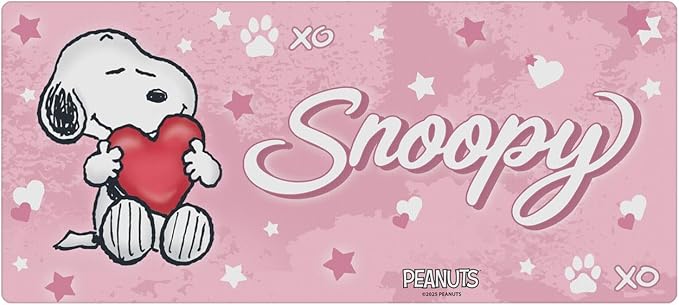 Head Case Designs Officially Licensed Peanuts Snoopy XOXO Graphics 37.4 x 15.75 x 0.16 inches (900 x 400 mm) - XL Gaming Office Desk PC Keyboard Mouse Mat Pad
