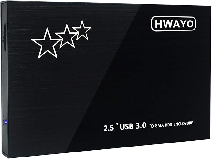 250GB External Hard Drive Portable 2.5'' Ultra Slim HDD Storage USB 3.0 for PC Laptop Mac Chromebook Xbox One (Black)