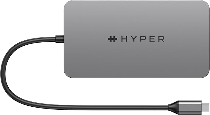 HyperDrive 4K Dual HDMI USB C Hub M1 MacBook 10in1: Dual 4K HDMI Gigabit Ethernet USB-A USB-C USB-C 100W Power Delivery MicroSD/SD Headphone Jack for MacBook Pro/Air(M1) Windows PC Chromebook