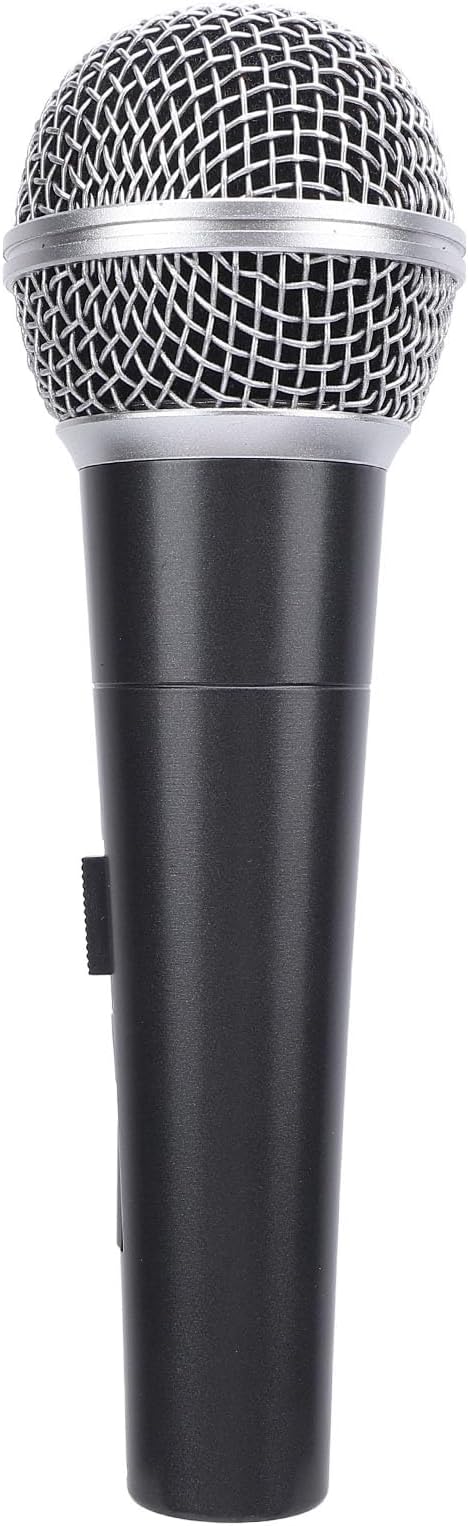 Wired Dynamic Microphone Set Moving Coil Dynamic Cardioid Handheld Microphone Enhanced Sound Quality with Low Latency Recording Stable for Active Speakers Mixers Am (Black)