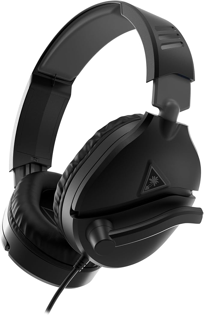 Turtle Beach Recon 70 Multiplatform Gaming Headset for PC PS5 PS4 Xbox Series X|S Xbox One &amp Mobile w/ 3.5mm Wired Connection - Flip-to-Mute Mic 40mm Speakers Lightweight Design Black