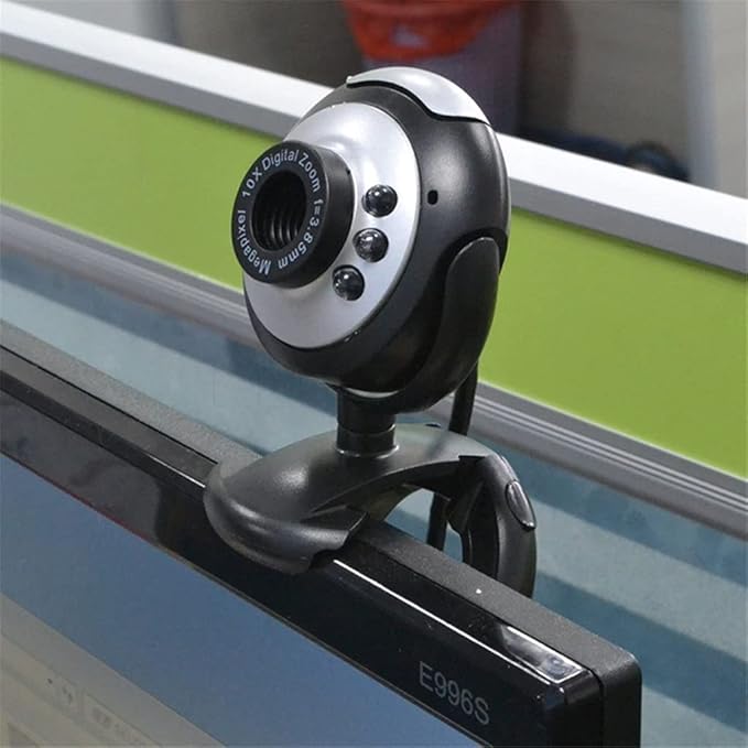 USB2.0 Web Camera 6 LED Night Light Webcam MIC for Computer PC Laptop Desktop