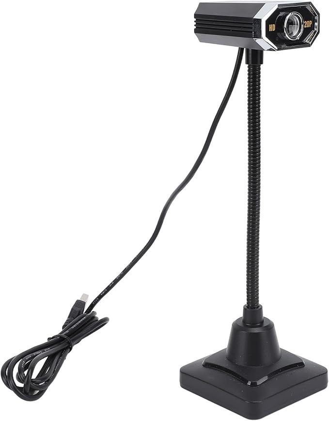 EBTOOLS USB Webcam 720P Plug and Play Computer Camera with Microphone Wide Compatibility Clear Image Transfer Flexible Design