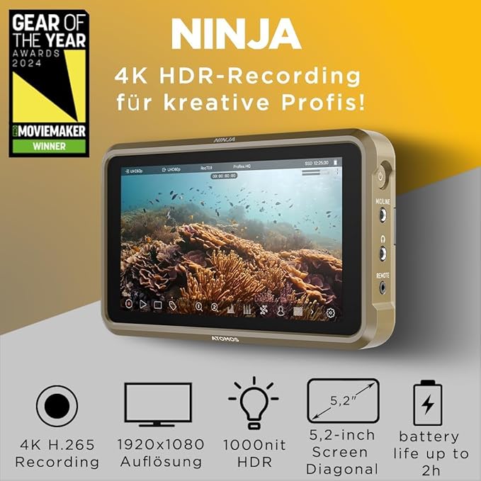 Atomos Ninja 5.2 4K HDMI Recording Monitor