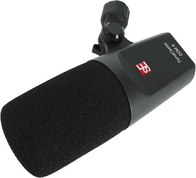 Audiosavings Bundle: Se Electronics DynaCaster DCM6 Front-Addressed Broadcast Podcast Microphone Mic Bundle with Rockville R-Boom 34 34 Boom Arm Studio Podcast Mic Stand+Desk Clamp (2 Items)