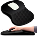 Mouse Pad Wrist Support Ergonomic Mouse Pad with Massage Dot Comfortable Computer Mouse Pad for Laptop Wrist Rest Pain Relief Mousepad with Non-Slip PU Base for Office &amp Home 12 x 8 in
