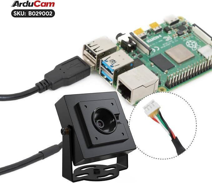 Arducam 16MP Autofocus USB Camera Module USB2.0 Webcam Lightburn Camera with Multiple preset AI Resolutions for Windows Linux Android and Mac OS