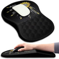 Hokafenle Ergonomic Mouse Pad Wrist Support with Massage Design Wrist Rest Pain Relief Mousepad with Memory Foam&ampNon-Slip PU Base Mouse Pads for Wireless Mouse &amp Desk (12x8 inchInspirationa