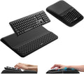 Vaydeer Keyboard Stand and Mouse Pad Set with Wrist Rest Soft Memory Foam Wrist Support Ergonomic Wrist Cushion for Desk Relieves Carpal Tunnel Pain Palm Hand Typing for Office Home Gaming