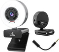 NexiGo N960E Pro 60FPS Webcam with Mic/Headset Jack and Extra USB Port 1080P Web Camera with Light Fast AutoFocus Built-in Privacy Cover for Zoom Meeting Skype Teams Twitch