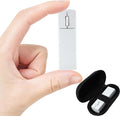 Wireless Bluetooth Mouse Mini 3-Mode (BT4.0/5.0+2.4G) Finger Noiseless Rechargeable Travel Small Mice with Mouse Case 3 Buttons Ultra Lightweight Portable Cordless Mice for Desktop Laptops PC(White)