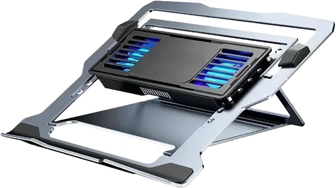 Compatible for Notebook Cooling Pad Aluminum Alloy Bracket Semiconductor Refrigeration Multi-Angle Adjustable Laptop/Tablet Stand