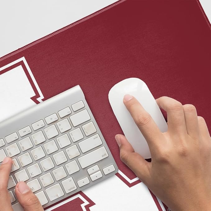 Alma College Scots Primary Logo Large Gaming Mouse Pad Desk Mat with Stitched Edges Non-Slip Base for Gamer Home and Office 31.5 x 15.7