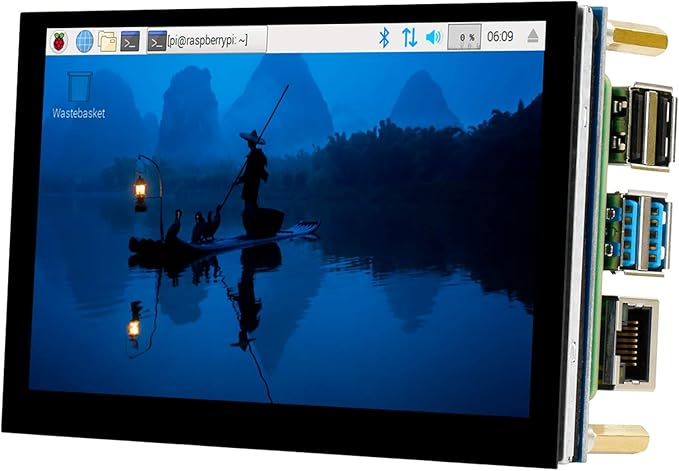 waveshare Compatible with Raspberry Pi Touchscreen 5inch DSI LCD Touch Screen 800×480 Resolution TFT LCD Display Monitor for Raspberry Pi Model 4B/3B+/3A+/3B/2B/B+/A+CM3/3+